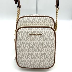 Michael Kors Medium NS Chain Xbody Bag Vanilla